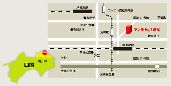ホテルNo1松アクセスマップ ホテルNo1松アクセスマップ